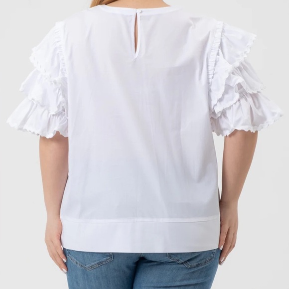 Harshman | Juliette Blouse in White size 3x NWT - Picture 2 of 3
